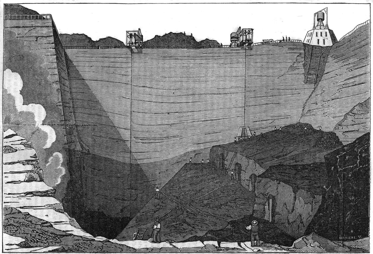 Kulindustri: syn på kulminerne en kommentar hos de allierede. I "" Den maleriske butik"" 1835 af Unknown artist