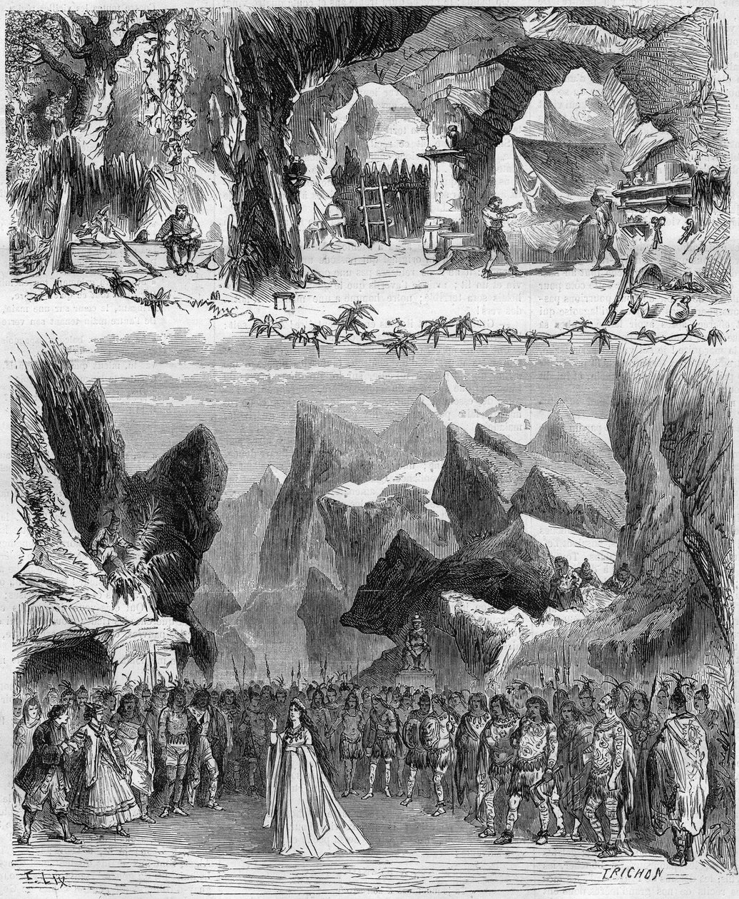 Komisk opera "Robinson Crusoe" af Eugene Cormon (Pierre Etienne Piestre af Unknown artist