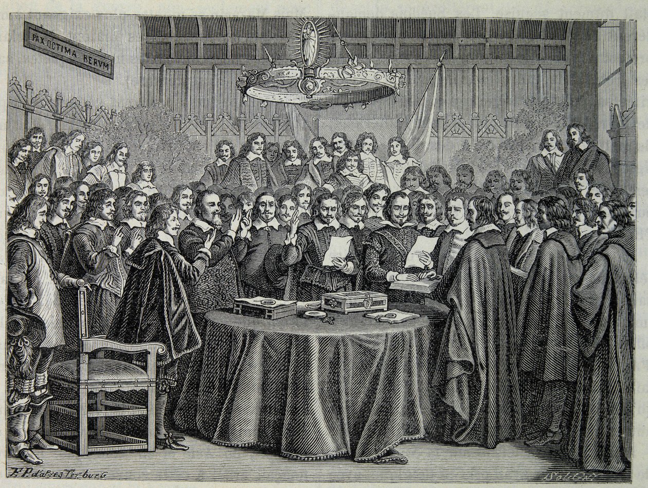 Congress of Westphalia, fredsaftale, der afslutter den trediveårige krig af Unknown artist