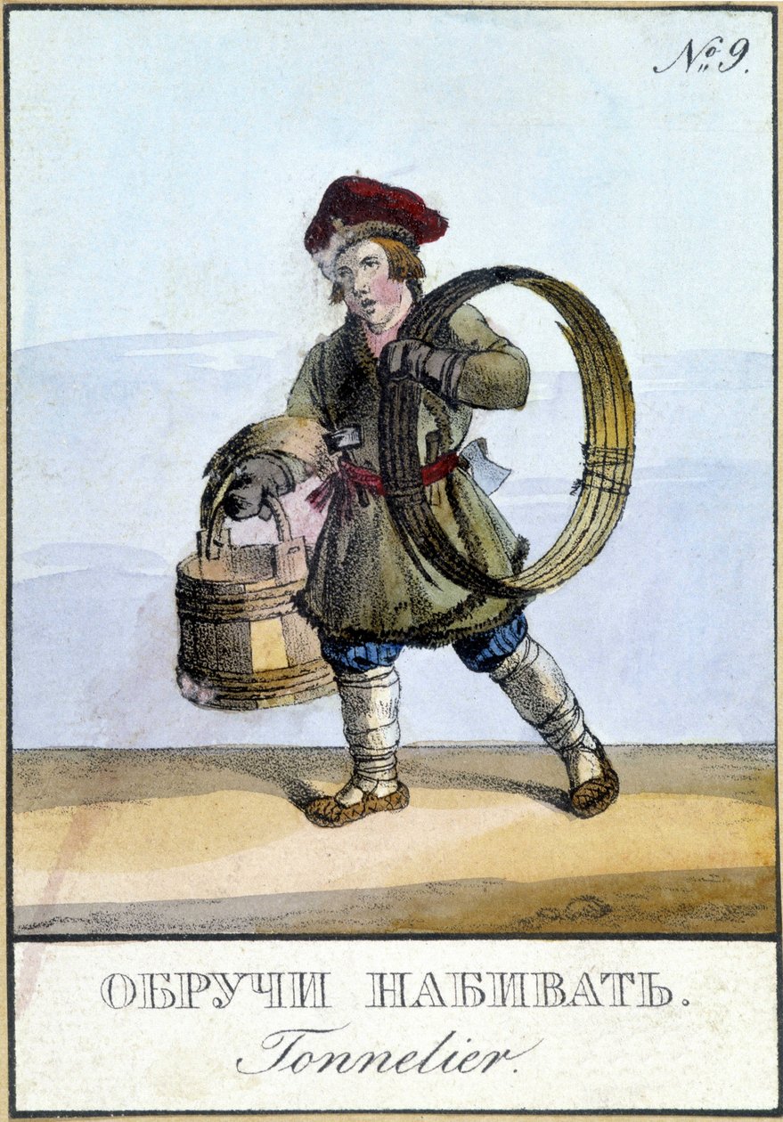 Connelier i Rusland i det 19. århundrede. af Unknown artist