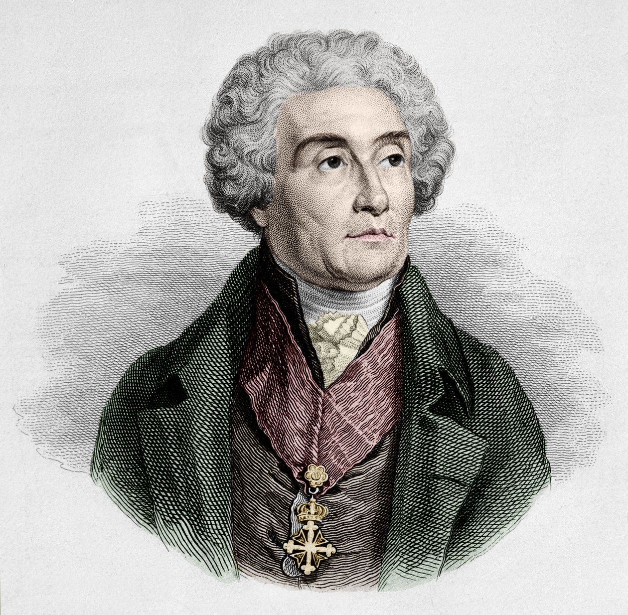 Grev Joseph de Maistre (1753-1821), fransk politiker, forfatter og filosof. Milanesisk privat samling. af Unknown artist