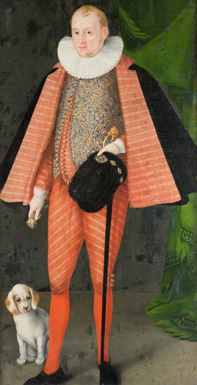 Grev Svante Mauritzson Sture, ca. 1600 Olie på lærred. af Unknown artist