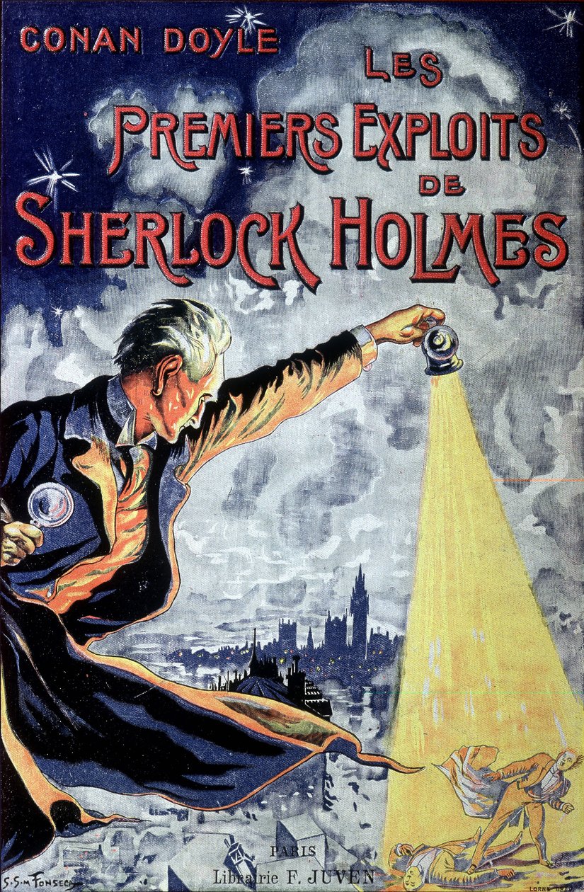 Cover "" Les Premiers exploits de Sherlock Holmes""" af Conan Doyle. af Unknown artist