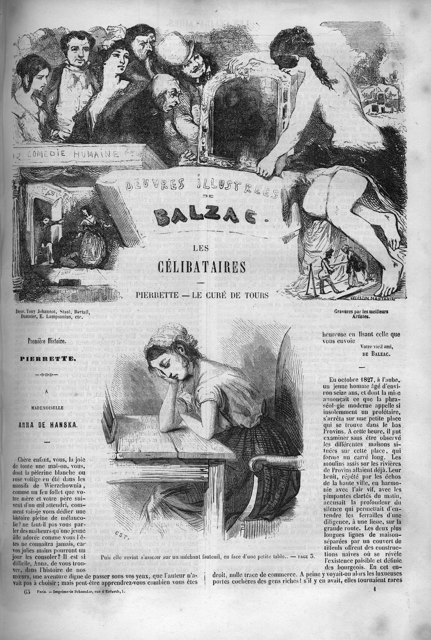 Cover til romanen "" Les celibataires "" af Unknown artist