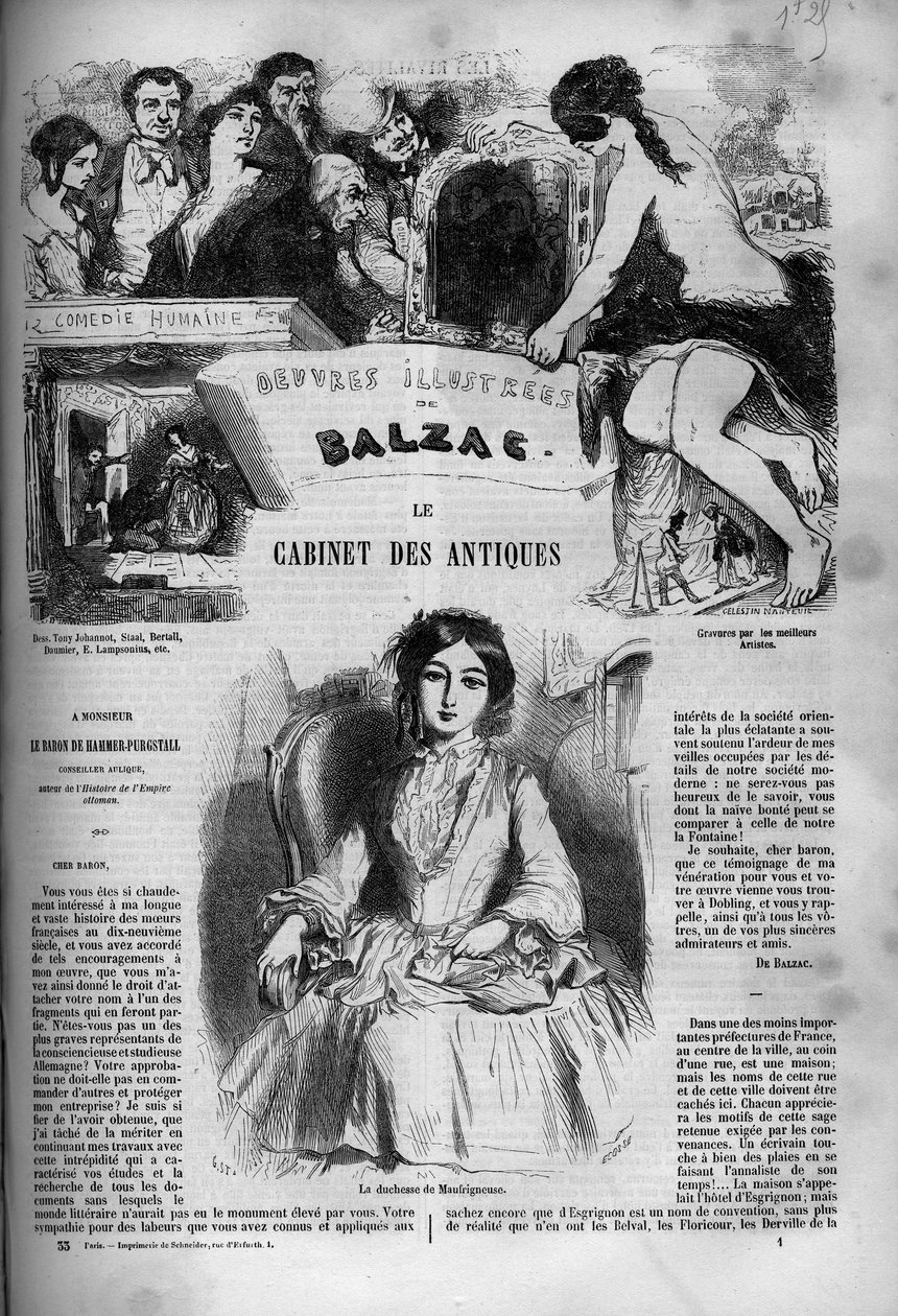 Omslag til romanen "The cabinet of antique" af Unknown artist