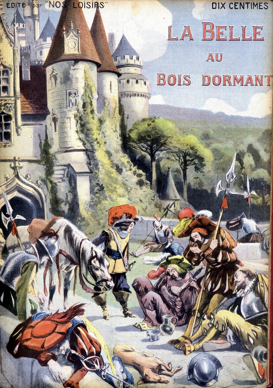 Cover af Charles Perraults fortælling "Sleeping Beauty". af Unknown artist