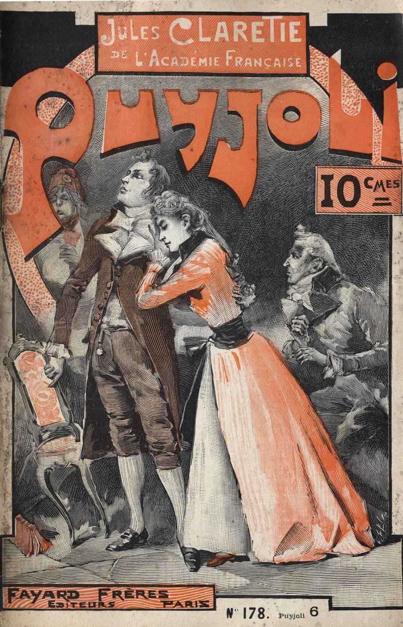 Omslag til romanen "" Puyjoli"" (1890) af Jules CLARETIE (1840-1913). af Unknown artist
