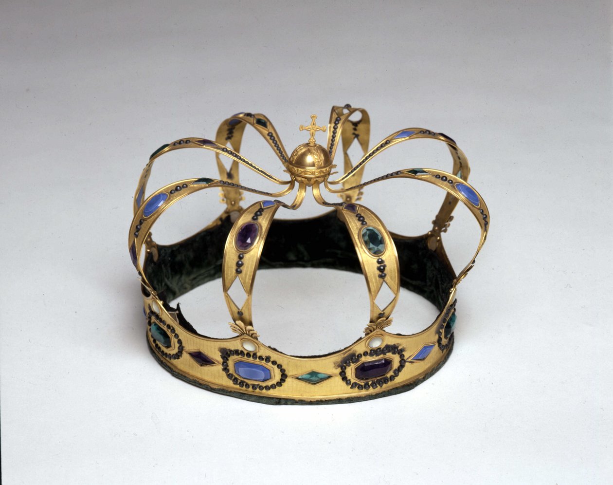 Krone af guld og ædelstene af konge af Italien af Napoleon Bonaparte (1769 - 1821). Risorgimento-museet. Milano af Unknown artist