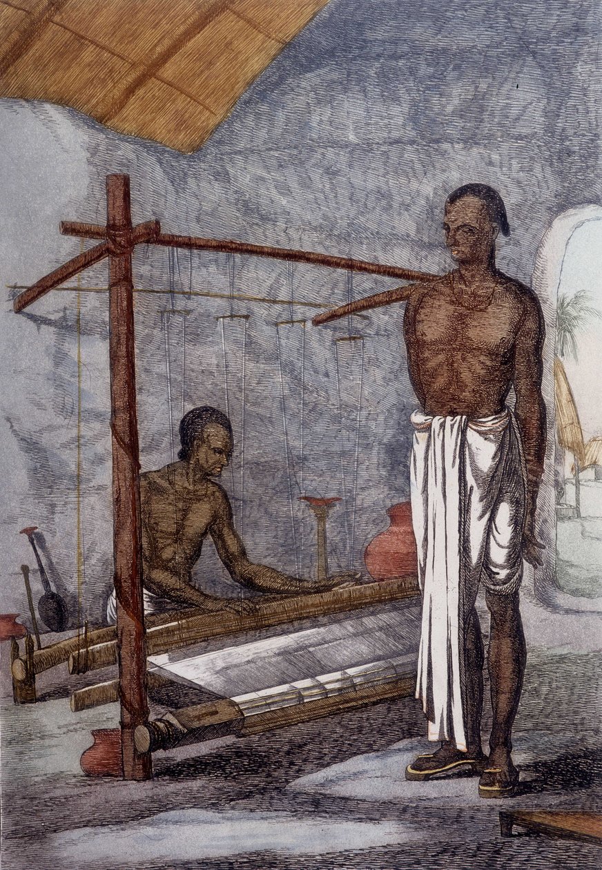 Kultur, civilisation og det indiske samfund: væveren i Indien. af Unknown artist