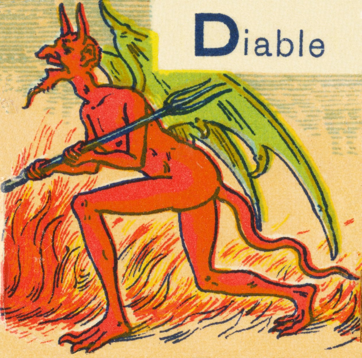 D som Djævelen af Unknown artist