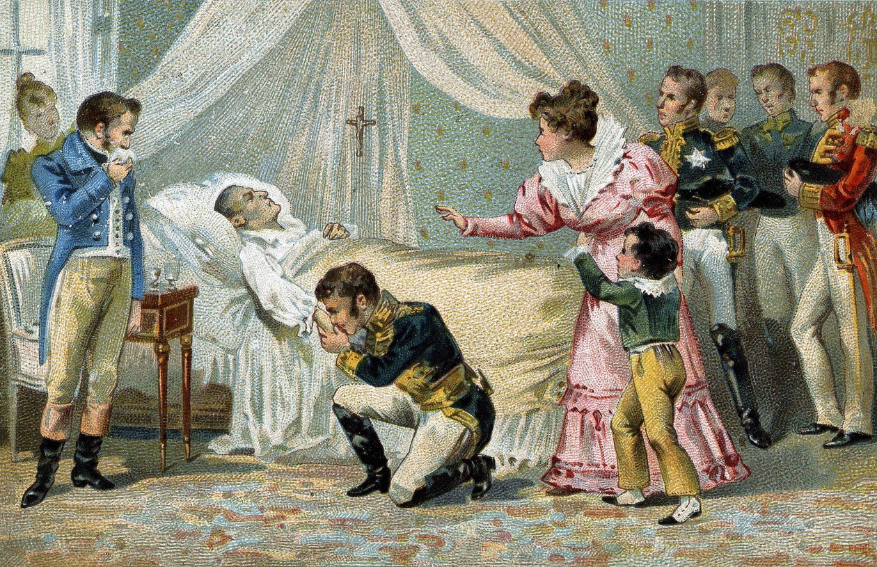 Napoleon I (1769-1821) døde i St. Helena den 5. maj 1821. af Unknown artist