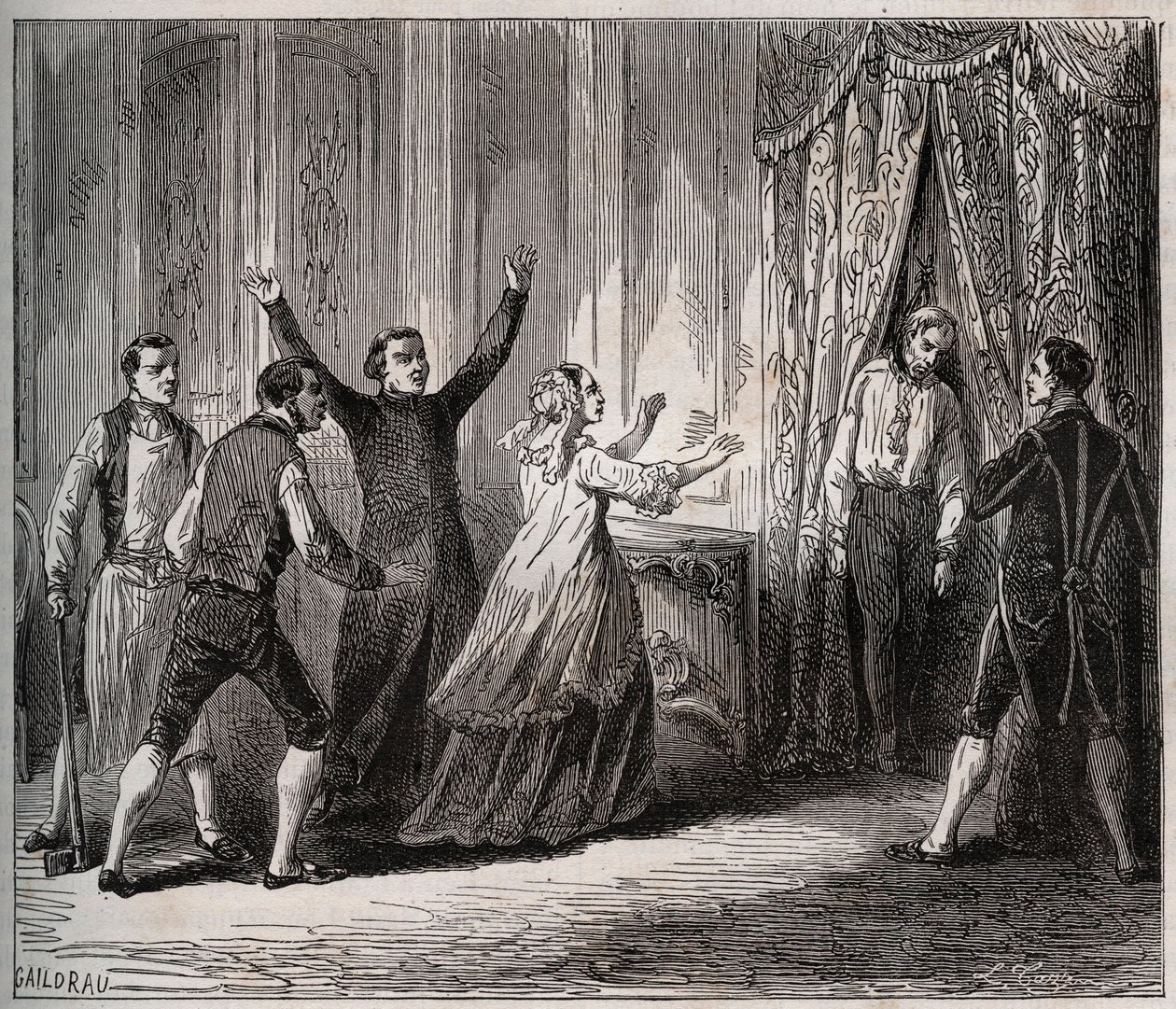 Prinsen af Condés død (Louis VI Henri de Bourbon Conde af Unknown artist