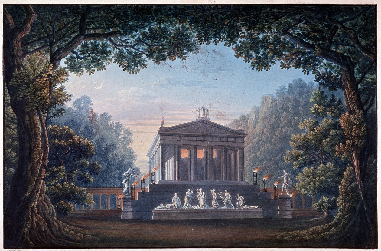 Dekoration til operaen "" Oper Olympia"" af Unknown artist