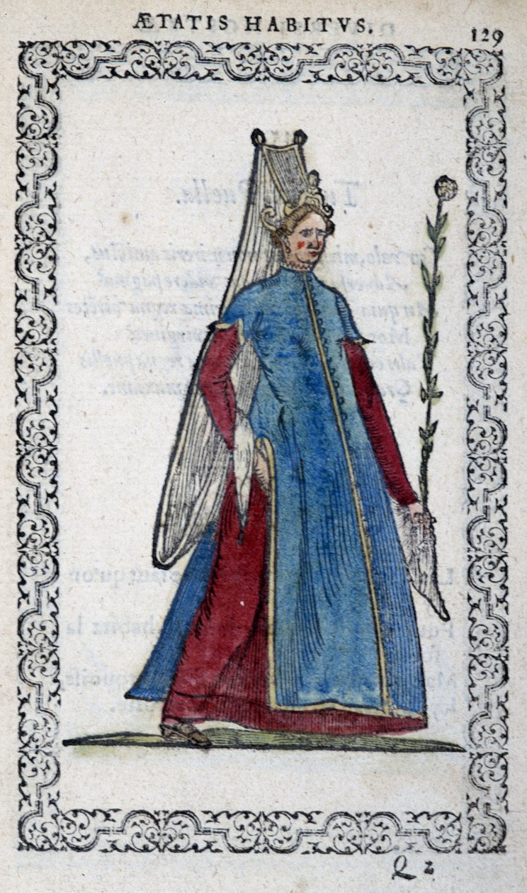Demoiselle de Turk - i ""Habits et effigies"" af Jean Sulperius af Unknown artist