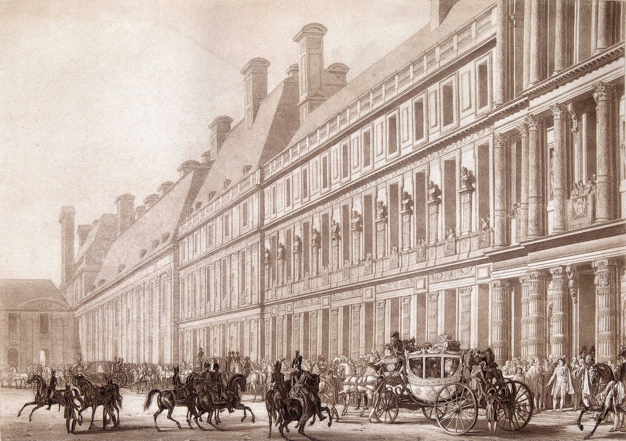 Afgang fra Napoleon du Louvre, for hans kroning. af Unknown artist