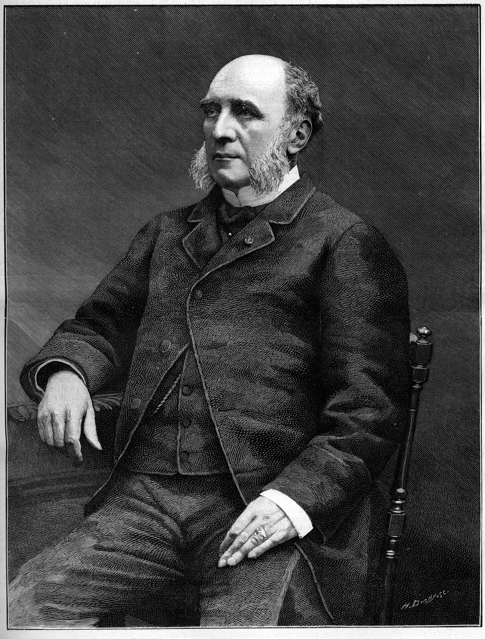 Hertug Louis Charles Decazes (1819-1886), fransk politiker, udenrigsminister fra 1873 til 1877. af Unknown artist