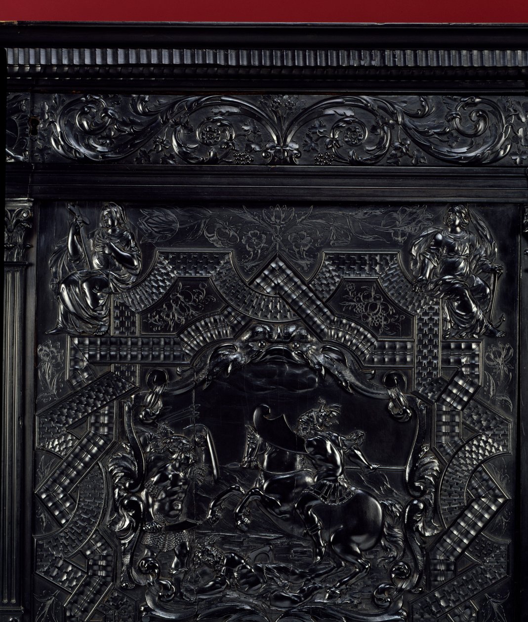 Ebene praksis. Horatius Cocles, romerske helte, forsvarer Sublicius-broen i Rom mod angrebet af etruskerne i Porsenna i 507 f.Kr. Detalje. Omkring 1645 Paris. Louvre-museet af Unknown artist