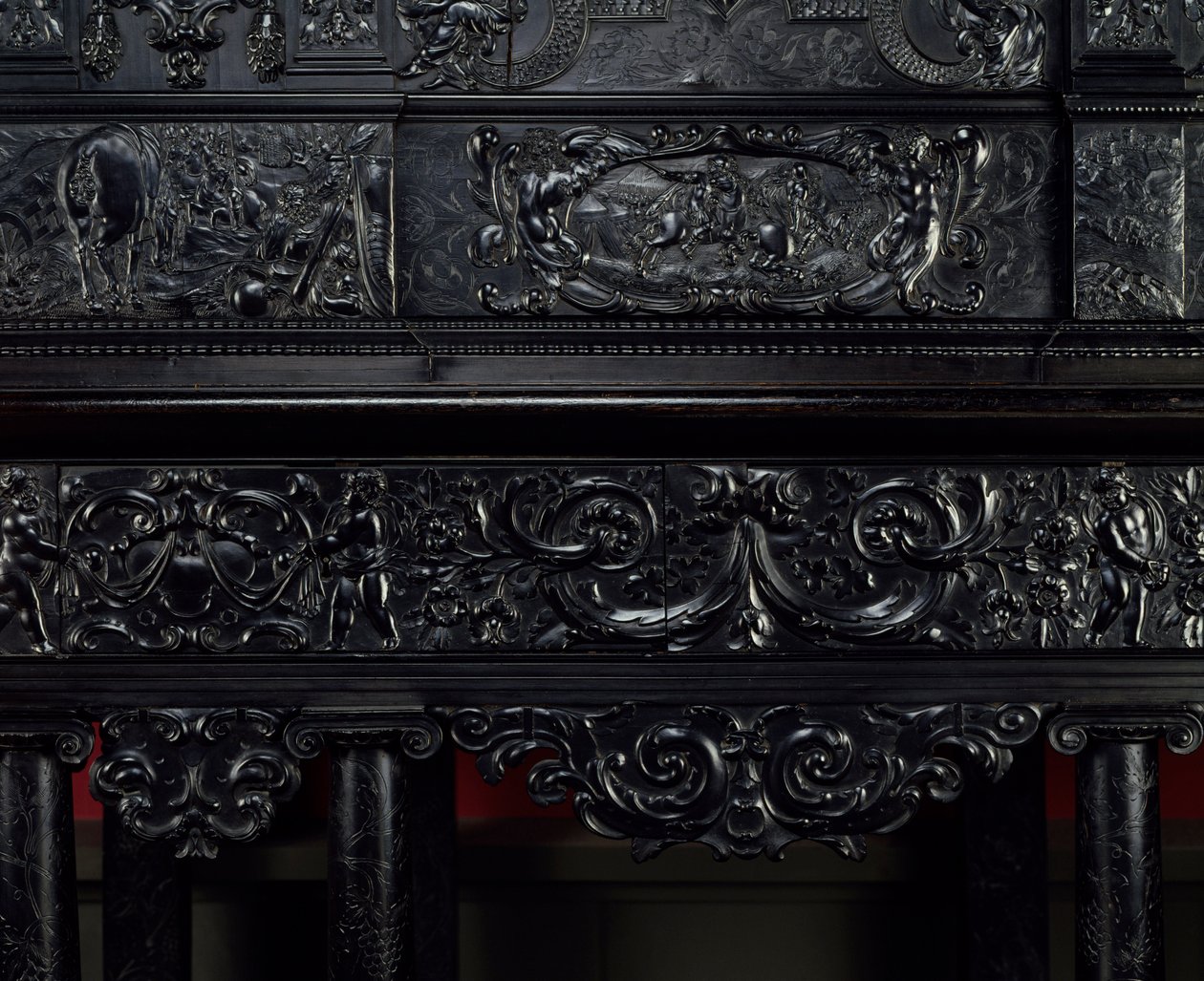 Ebene praksis. Horatius Cocles, romerske helte, forsvarer Sublicius-broen i Rom mod angrebet af etruskerne i Porsenna i 507 f.Kr. Detalje. Omkring 1645 Paris. Louvre-museet af Unknown artist