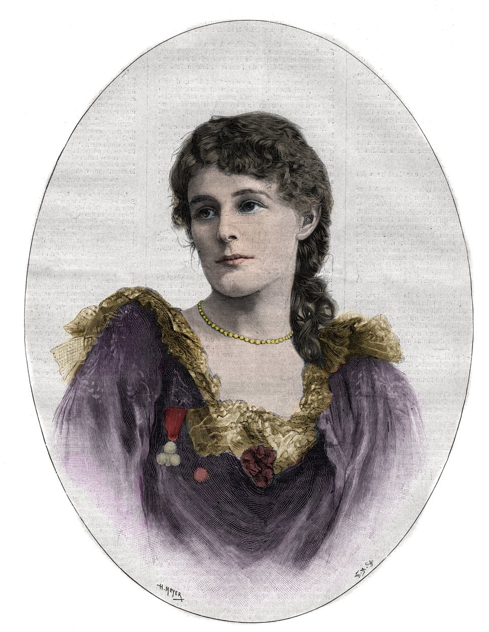 Edith Maud Gonne (1866-1953), irsk revolutionær af Unknown artist