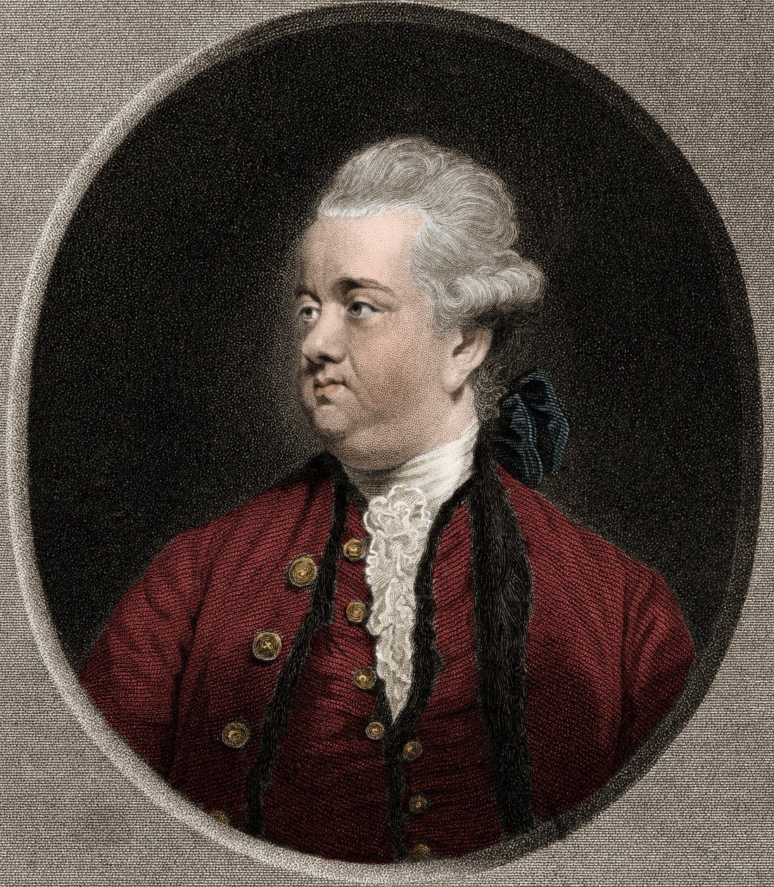 Edward Gibbon 1737-1794 - gravering - 1800-tallet af Unknown artist
