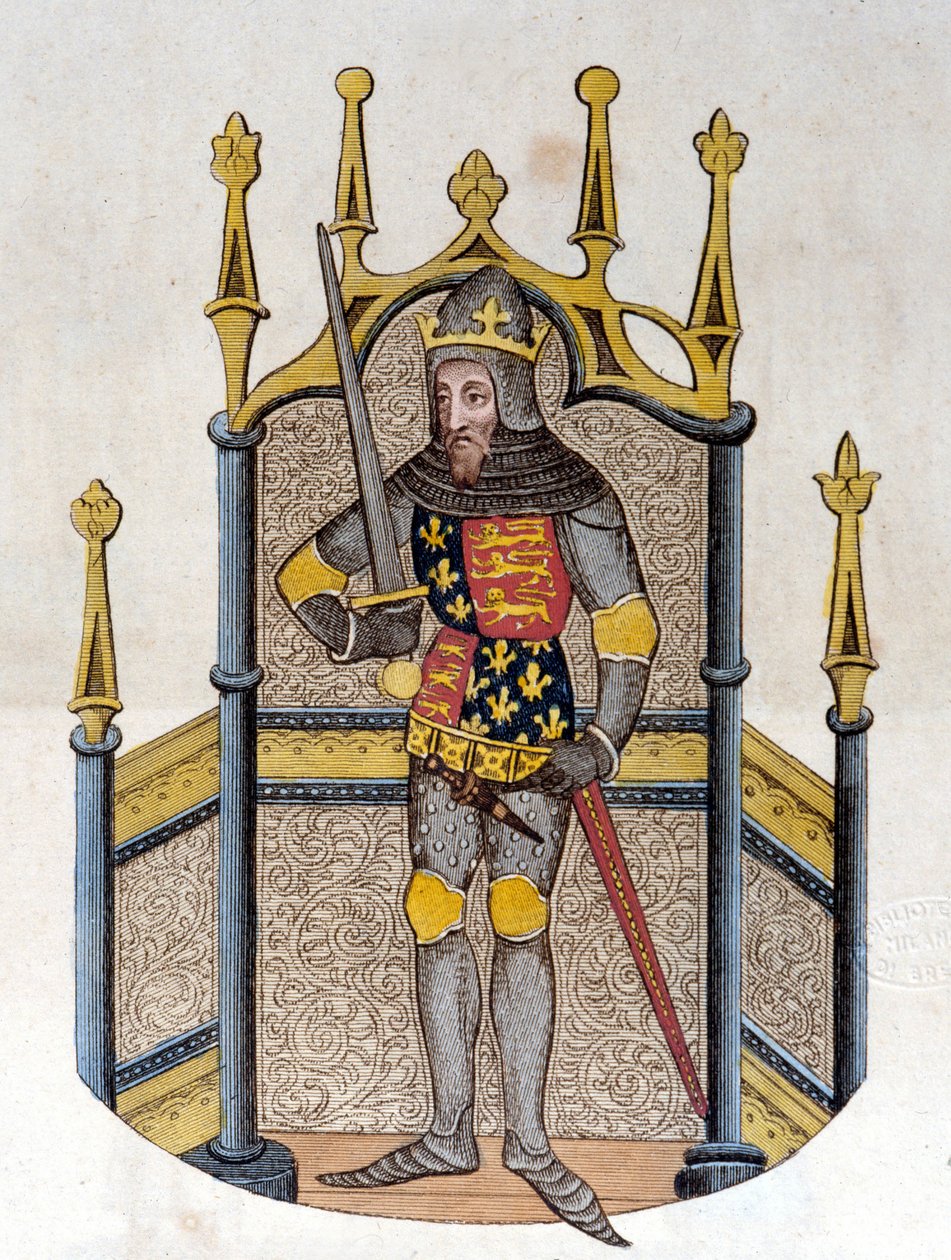 Edward III (1312-1377), konge af England Gravering fra begyndelsen af det 19. århundrede af Unknown artist