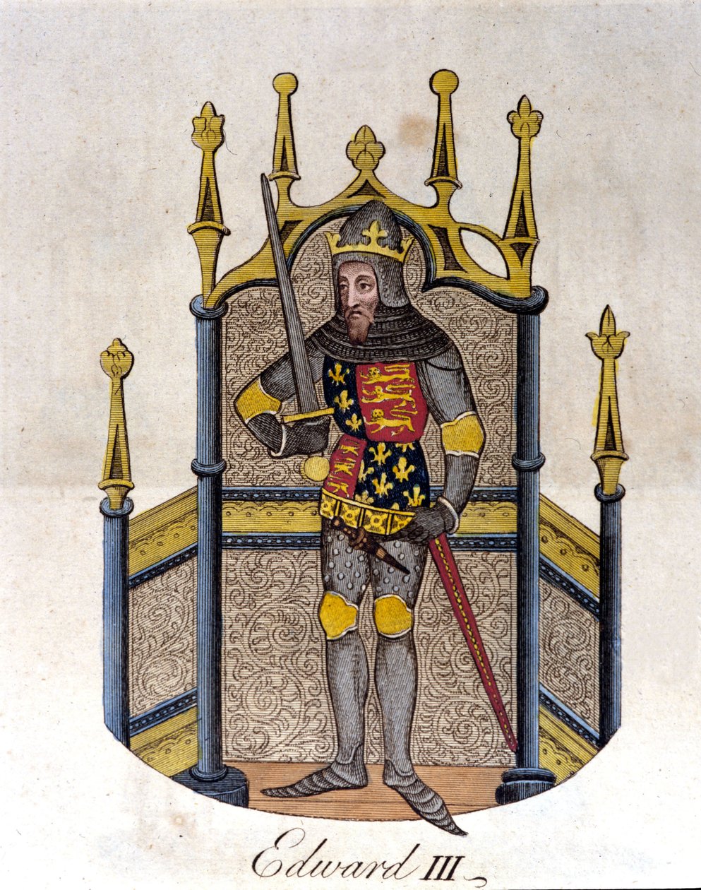 Edward III, konge af England (1312-1377). af Unknown artist