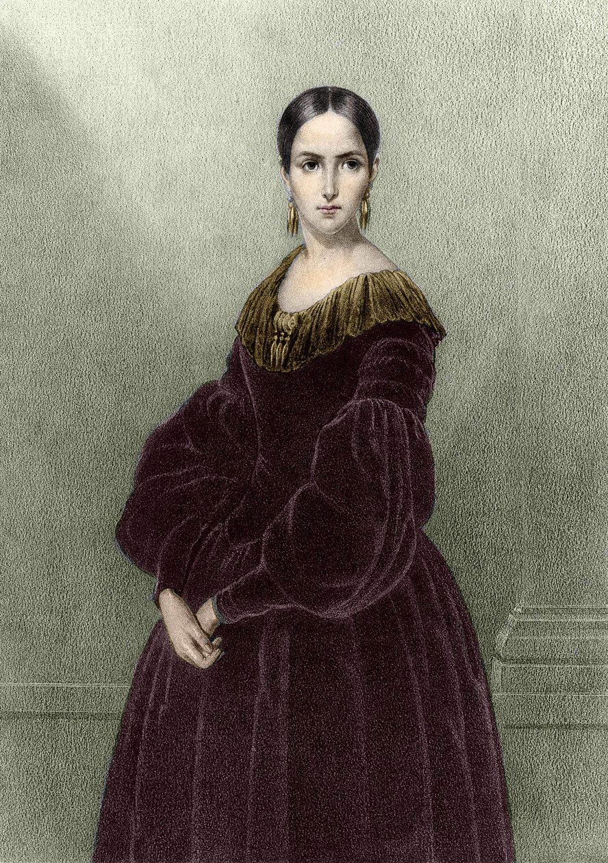 Elisabeth Rachel Félix, kendt som Mademoiselle Rachel (1821-1858), fransk tragedier. af Unknown artist