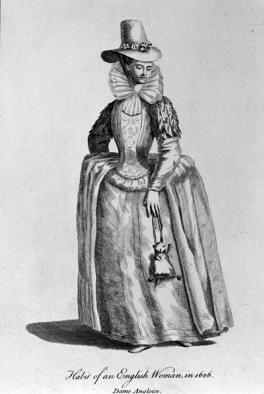 Engelsk kvinde fra 1626. af Unknown artist
