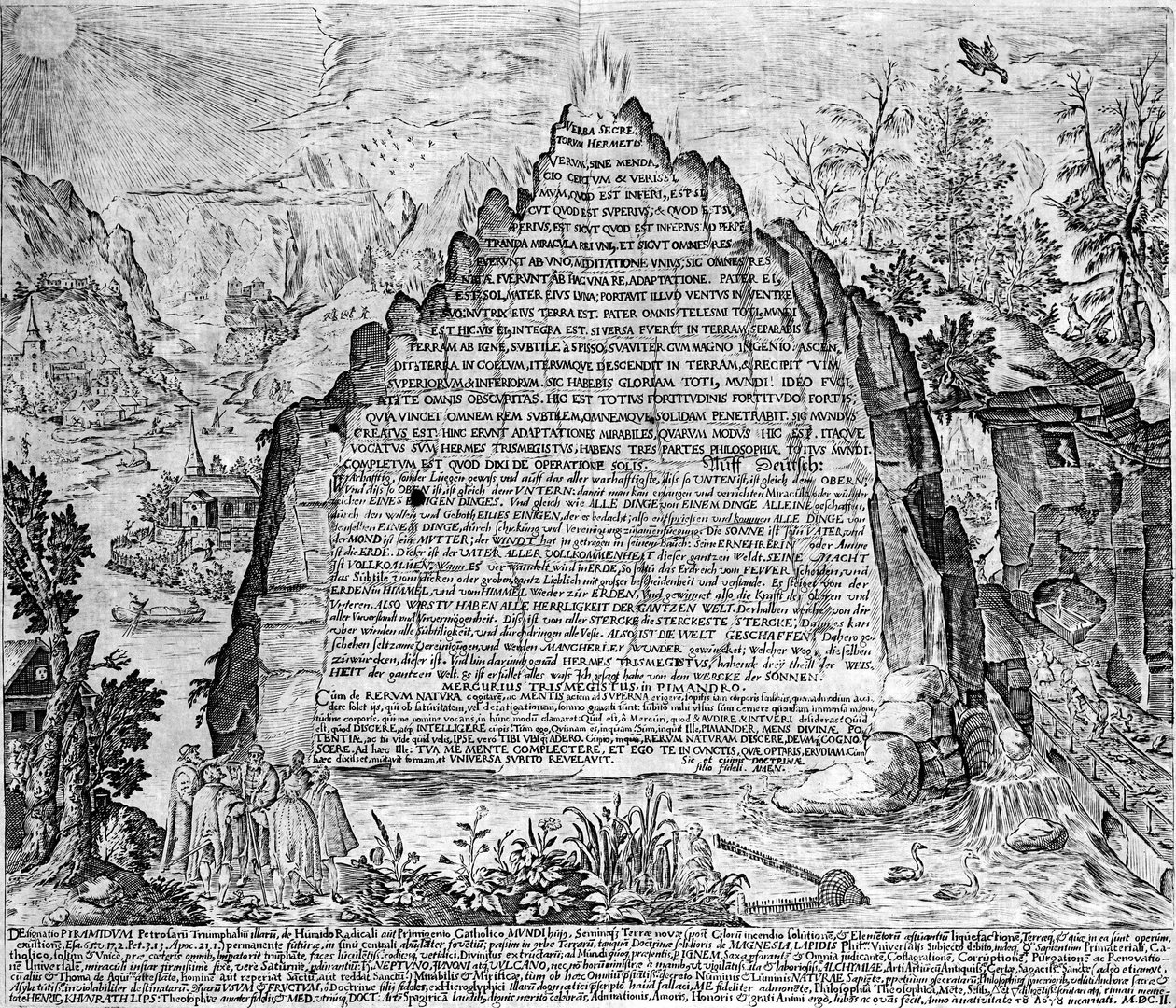 Indgravering af "Amphitheatre of Eternal Visdom". (Amphitheater of eternal visdom) [Hamburg: s.n. af Unknown artist