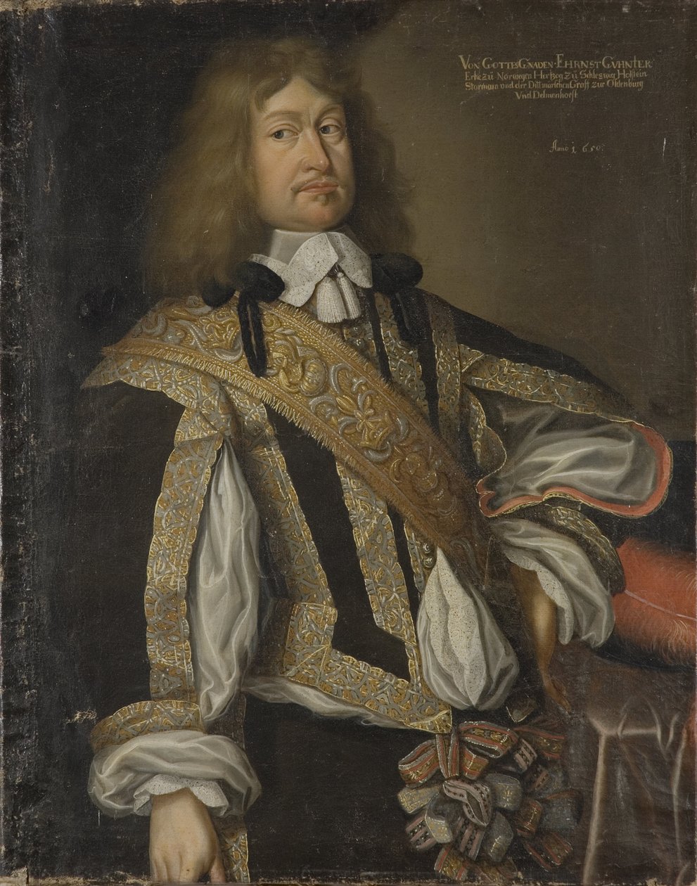 Ernest Gunther de Schleswig Holstein Sonderburg Augustenburg - Portræt af Ernest Guenther (1609-1689), hertug af Schleswig-Holstein-Sonderburg-Augustenburg, Anonym . Olie på lærred af Unknown artist
