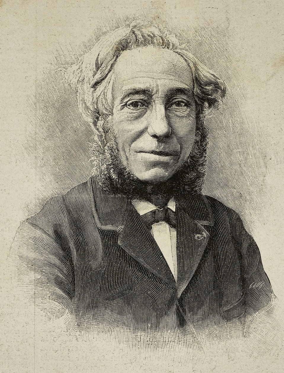 Ernesto Camillo Sivori (1815-1894), italiensk violinist og komponist, gravering fra et fotografi af G Rossi fra L