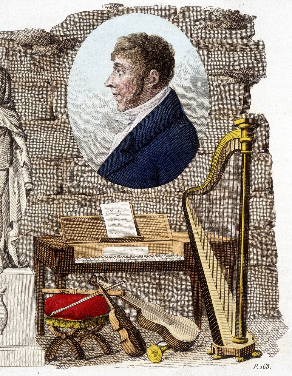 Etienne Mehul, fransk komponist og organist (1763-1817). af Unknown artist