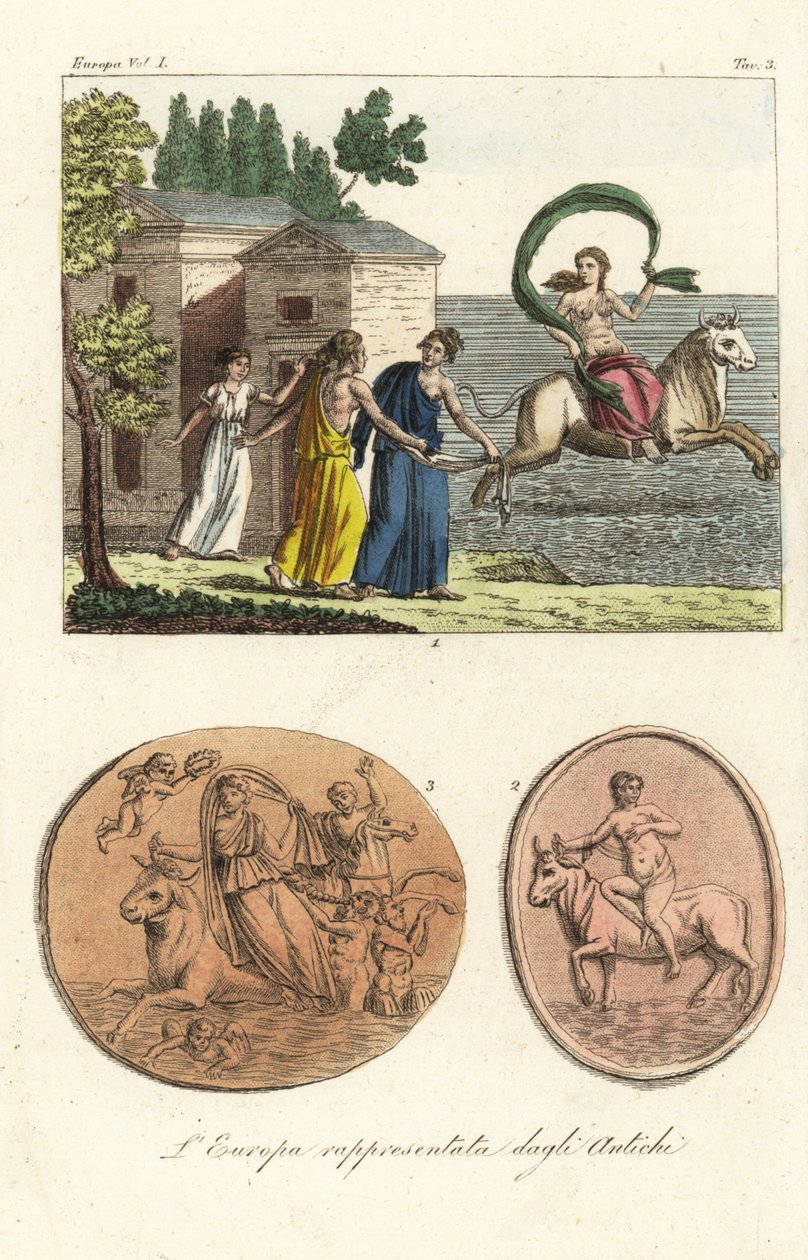 Europa som afbildet af de gamle af Unknown artist