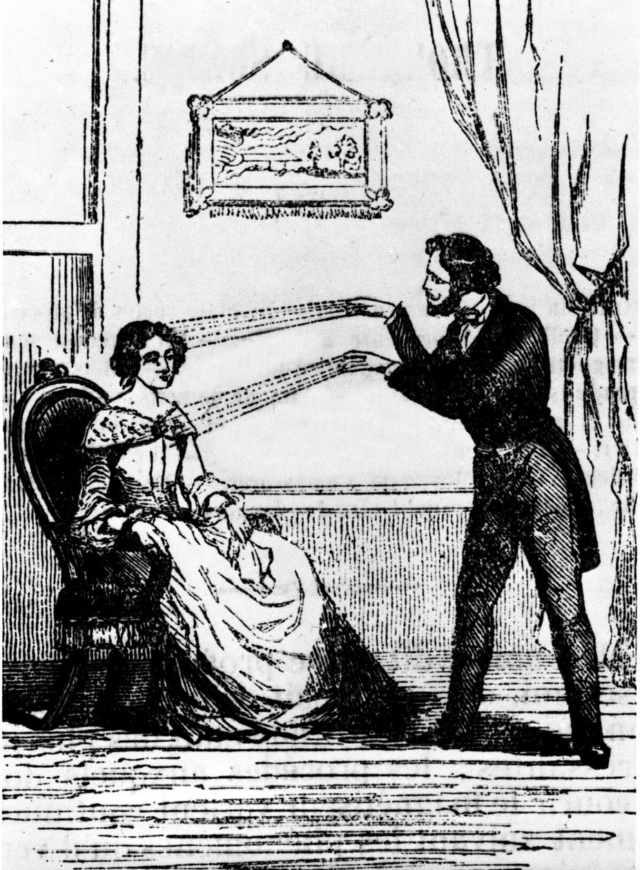 Erfaring med hypnose. Stik fra 1890 af Unknown artist