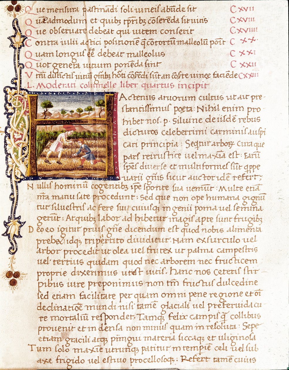 Landmænd, der planter vinmarker (miniature af Unknown artist