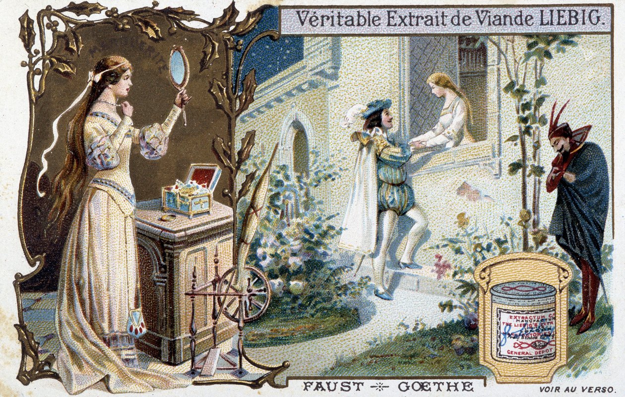 Faust de Goethe - Liébig reklameklistermærke af Unknown artist