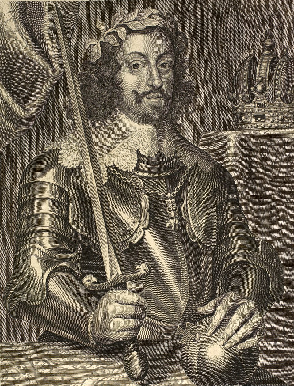 Ferdinand III, hellig romersk kejser - Ferdinand III af Habsburg 1608-1657 - gravering 1600-tallet af Unknown artist