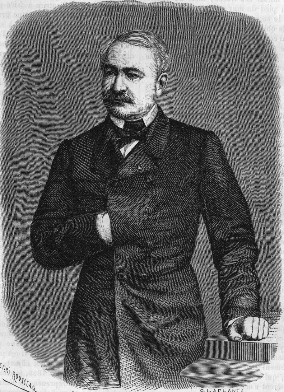 Ferdinand de Lesseps (1805-1894), fransk diplomat og administrator. af Unknown artist