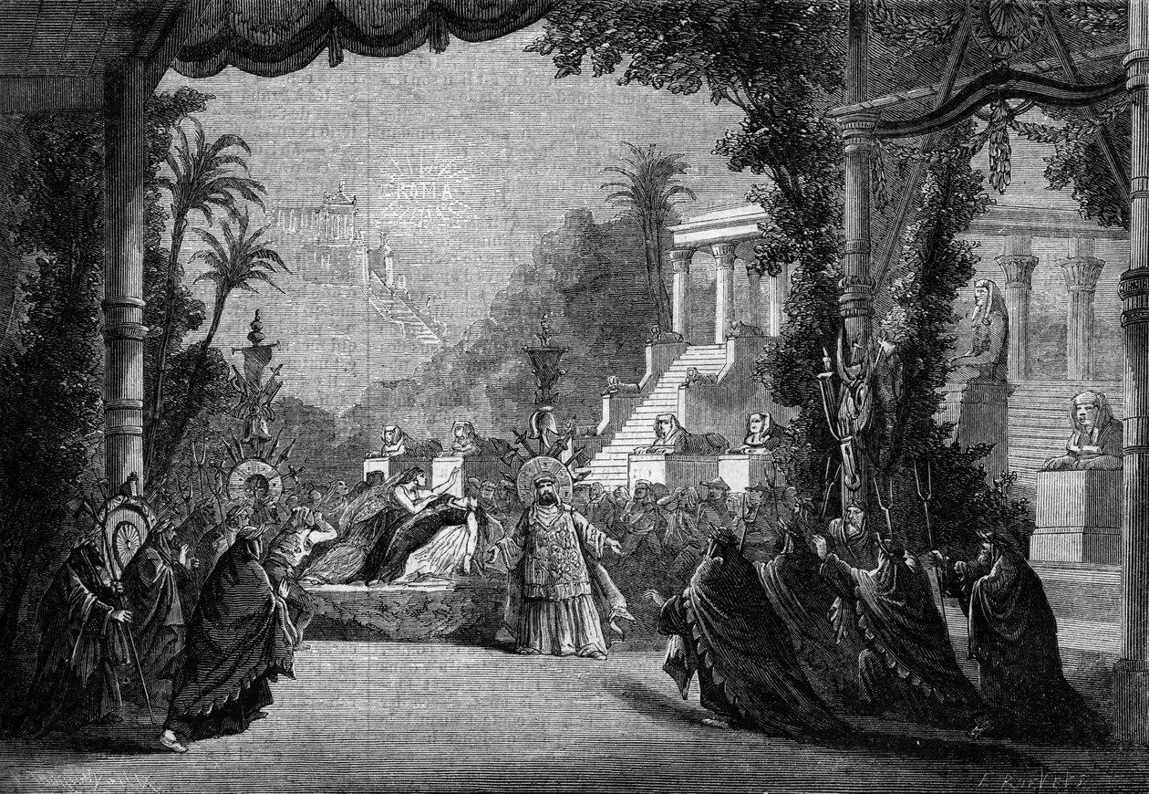 Første opførelse på operaen i Paris i 1863 af Hector Berlioz