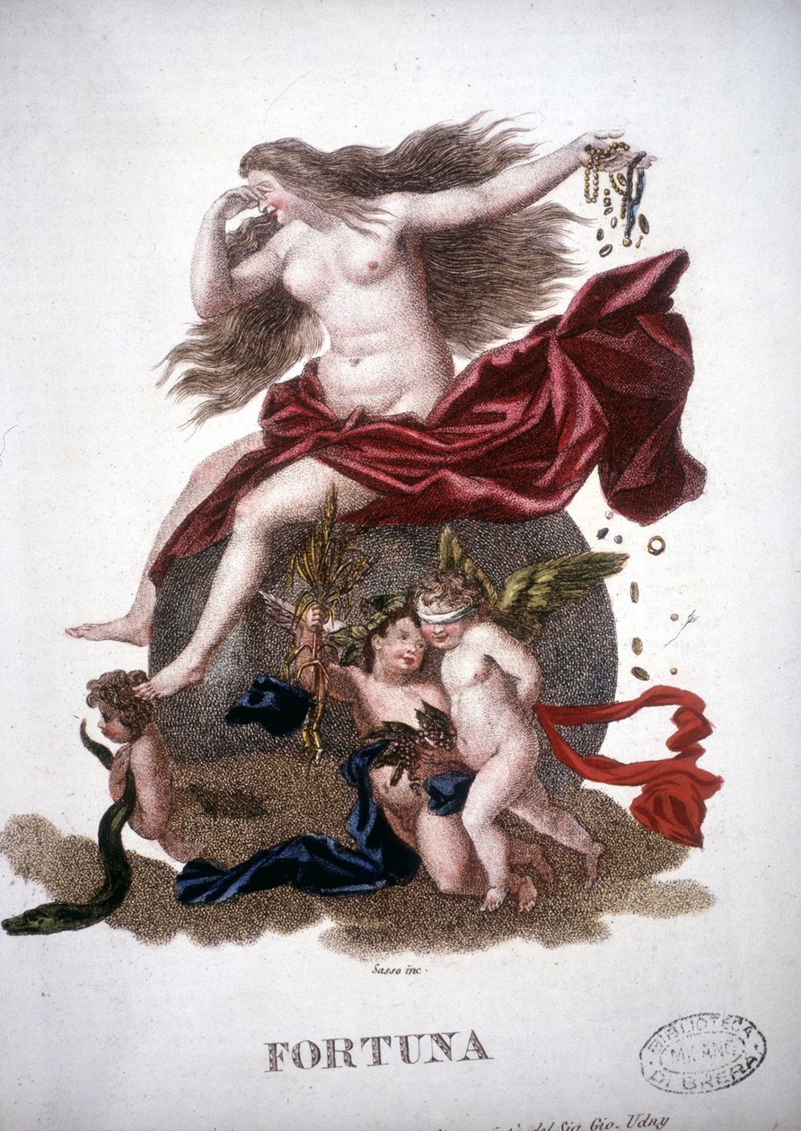 Fortuna (Fortune) - i Mythological Dictionary af Unknown artist