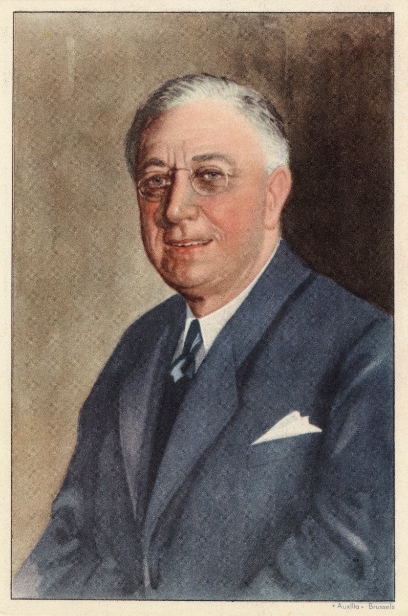 Franklin D. Roosevelt (illustration) af Unknown artist