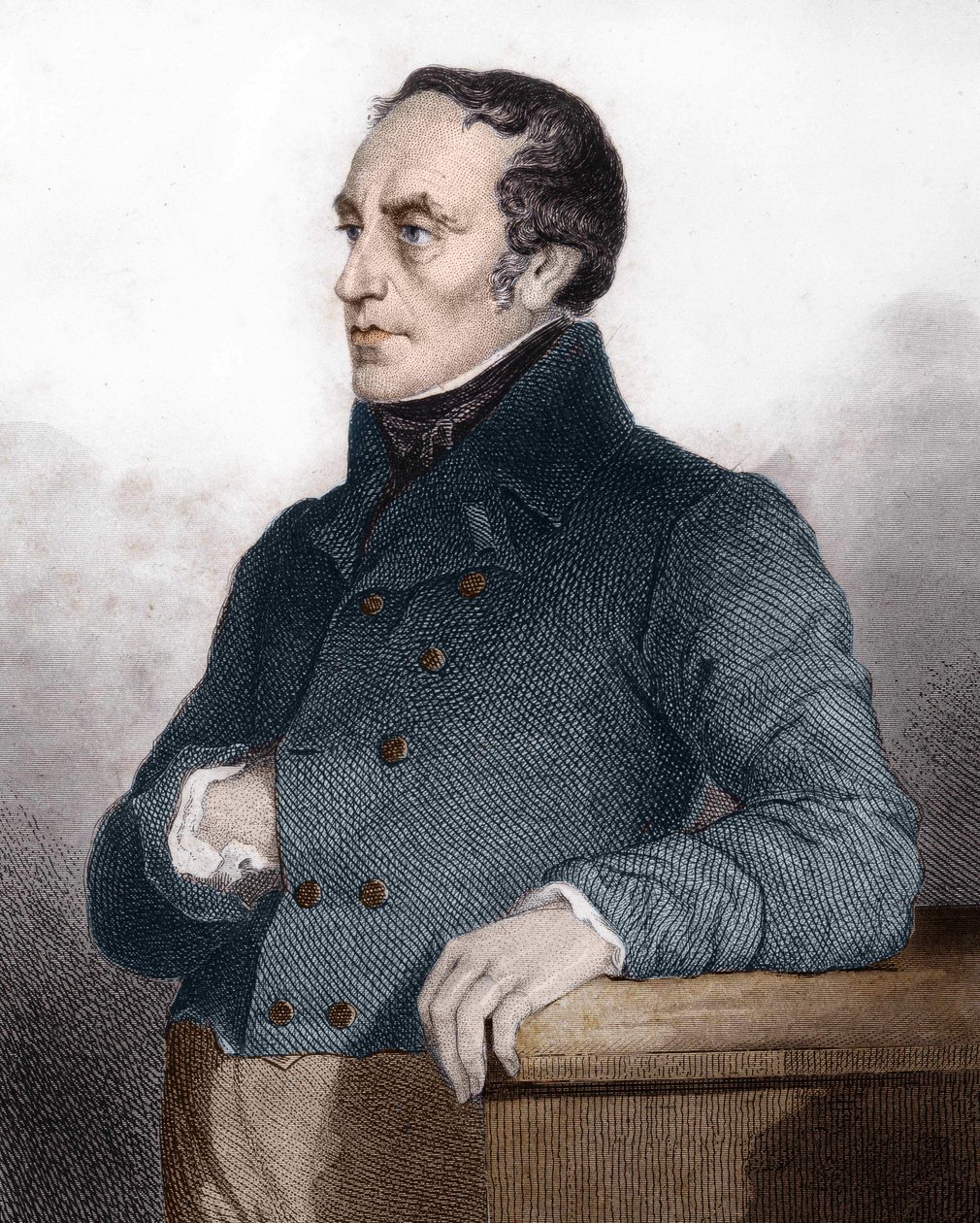François Guizot (1787 - 1874), fransk politiker og historiker - indgravering i historien om Louis Philippes politiske og private liv af Unknown artist