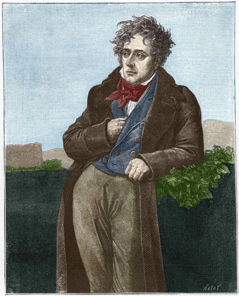 François René Chateaubriand (Vigreve af) (1768 - 1848). af Unknown artist