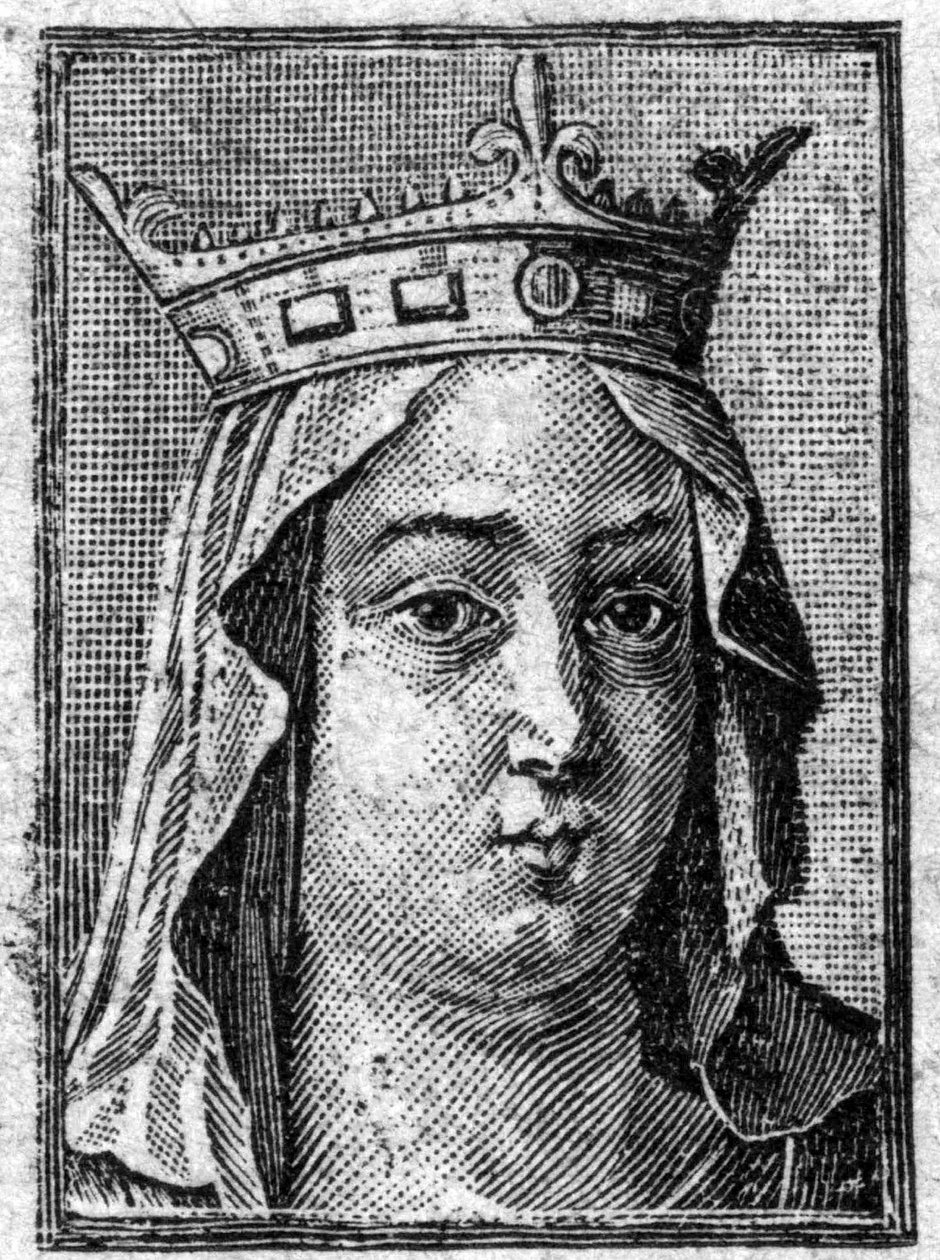 Fredegonde (545-597), tredje hustru til Chilperic I, konge af frankerne af Neustrien. af Unknown artist