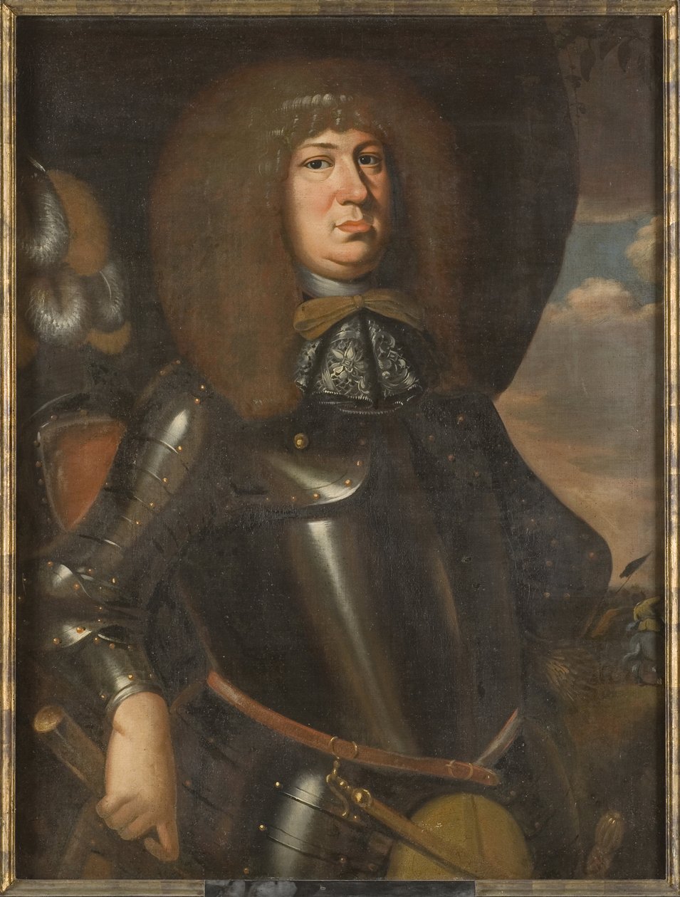 Frederic II de Hesse Hombourg - Portræt af Landgrave Frederick II af Hesse-Homburg (1633-1708), Anonym . Olie på lærred, anden halvdel af det 17. årh.. Mål: 107,5x83,5 cm. Nationalmuseum Stockholm af Unknown artist