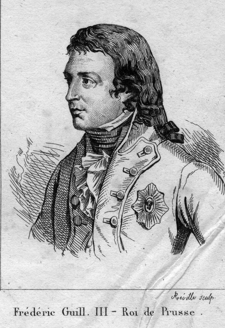 Frederik Vilhelm III af Preussen - Portræt af Frederik Vilhelm III af Preussen (1770-1840) Konge af Preussen. af Unknown artist