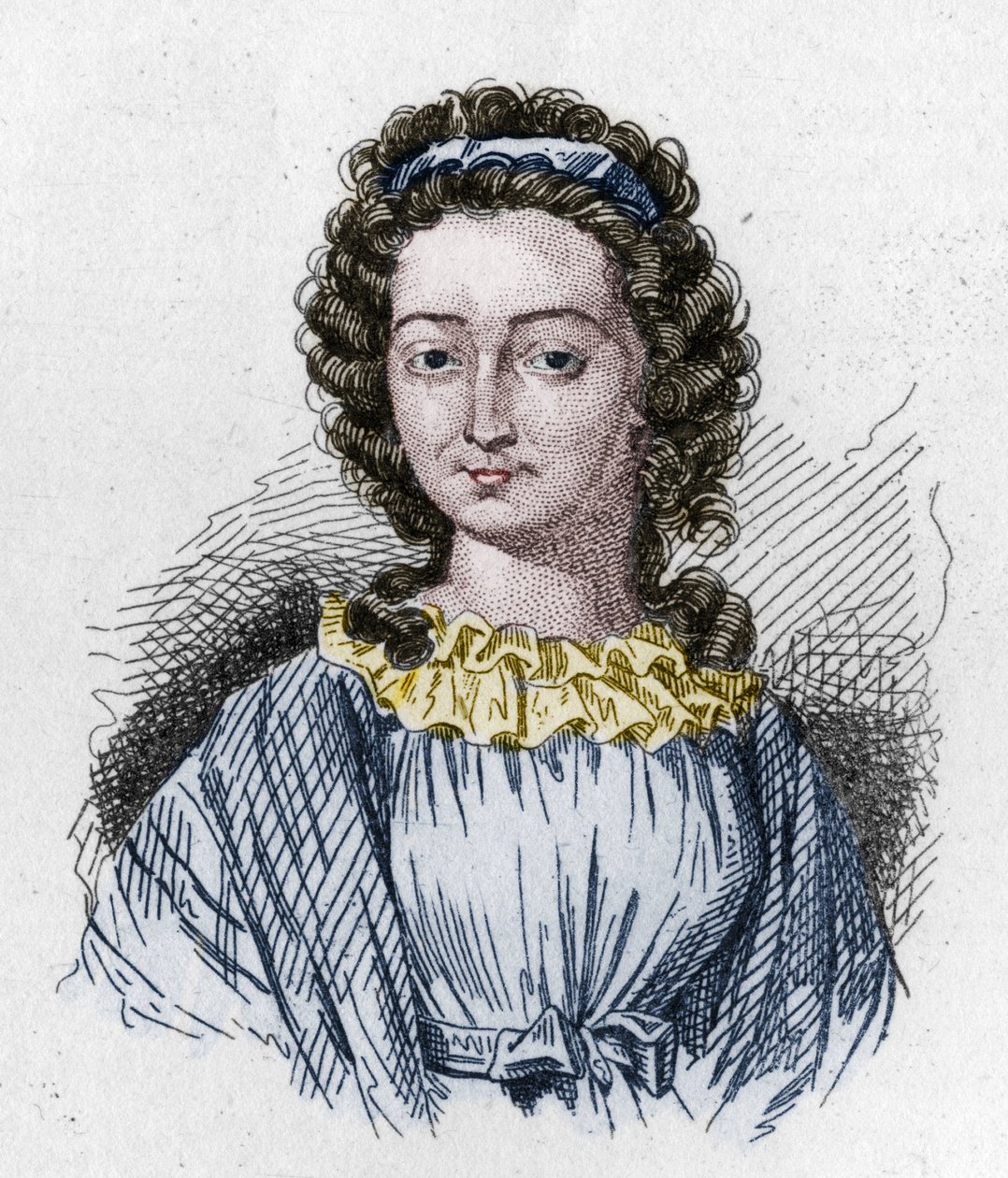 Fransk revolution 1789: Portræt af Melle (Mademoiselle) (Marie) de Sombreuil (1774 1823) revolutionens heltinde. af Unknown artist