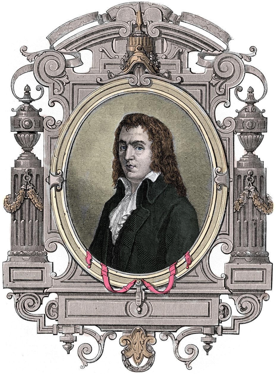 Fransk revolution: "" Portræt af Francois Babeuf dit Gracchus (1760-1797) revolutionaire"" Indgravering af det 19. århundrede. af Unknown artist