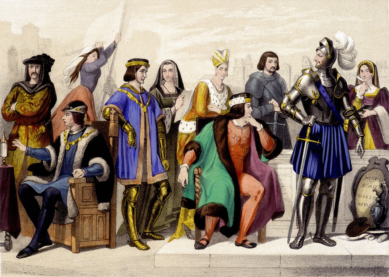 Fra 1461 til 1515. Ludvig XI, Karl VIII, Ludvig XII og Francois 1. af Unknown artist