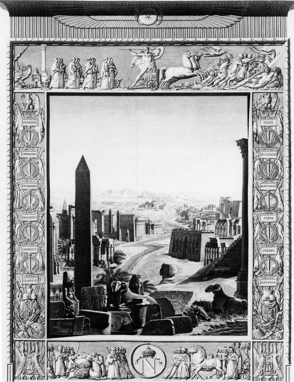 Frontispice af"" Beskrivelse af Egypten"" - begyndelsen af det 19. århundrede af Unknown artist